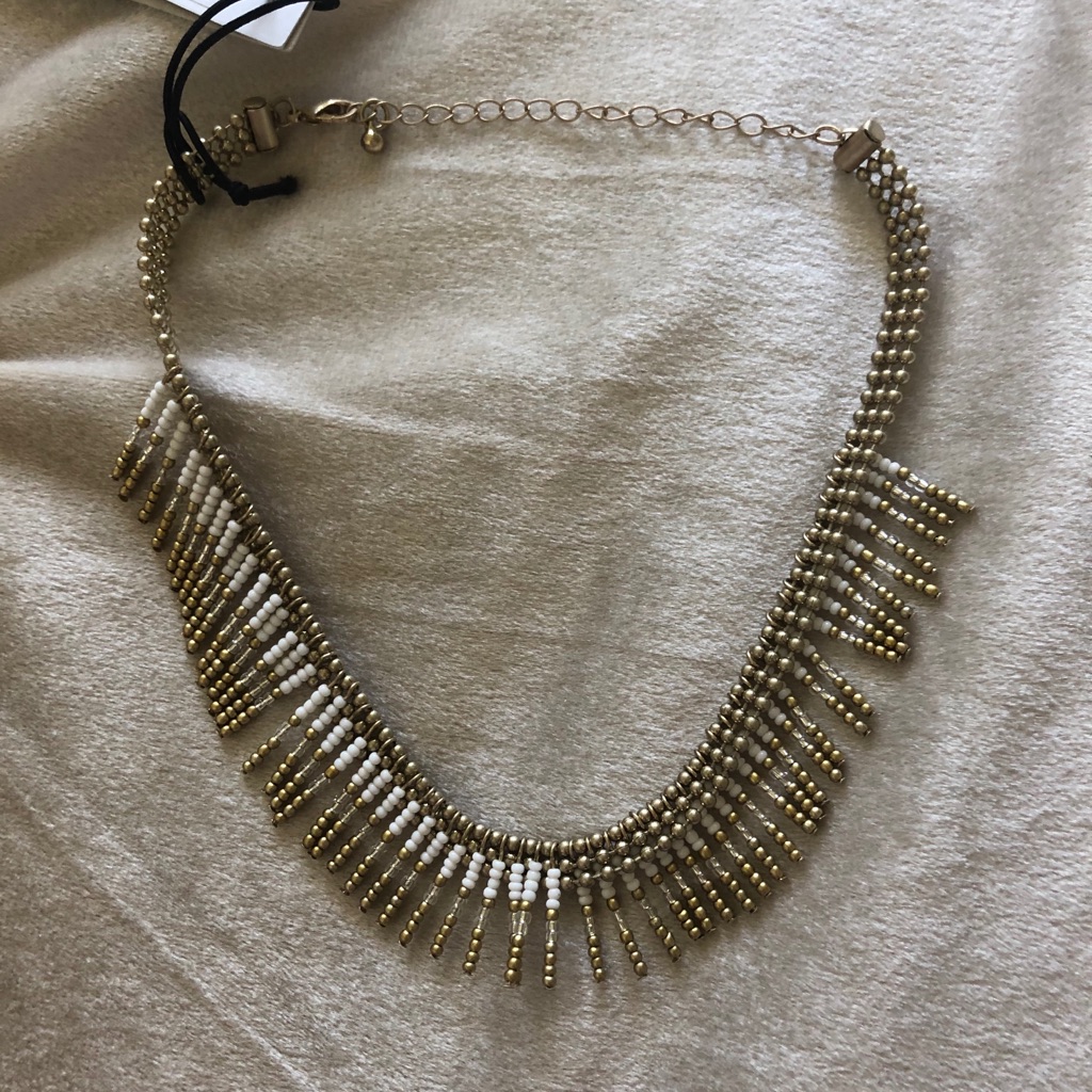 Nordstrom White & Gold Necklace
